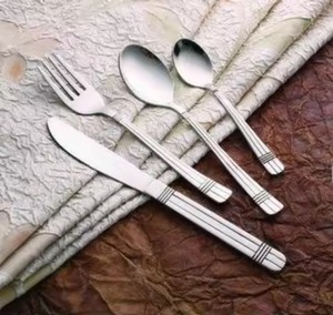 Modern <b>Table</b> Collection Metal Cutlery Set <b>Spoon</b> Fork Serving Duo Built for Stylish Dining and Kitchen Use - Product Image 6