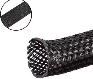 Sunbow EBS-004 PET Braided Sleeve Self-Rolling Insulation Protection <b>Heat</b> Shrinkable <b>Cable</b> Wrap 600V Rated Voltage -40-+150C - Product Image 3