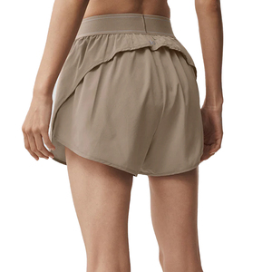 Conjunto de Sudadera con Capucha y Pantalones Cortos de Tenis de Felpa Francesa para Mujer, 2 Piezas, Mezcla de Algodón, Ropa Deportiva Ligera, Proveedor OEM Personalizado - Product Image 6