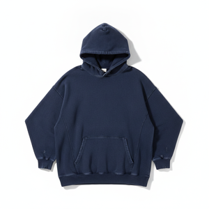 Sudadera con Capucha Vintage Personalizada al por Mayor, Sudadera Unisex Negra Oversize de Alta Calidad, Sudadera con Capucha para Hombre, Sudadera con Capucha Vintage Lavada al Ácido de Gran Gramaje - Product Image 1