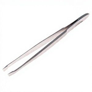 Pince à épiler en acier inoxydable personnalisée OEM, pointe inclinée, style classique durable, épilation précise, pince à cheveux pour hommes - Product Image 5