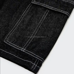 Shorts en jean pour hommes avec design unique Chrome Heart, style streetwear, pantalons de haute qualité, jeans courts pour hommes - Product Image 3