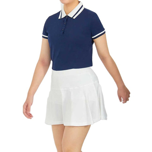 T-shirt en coton extensible de haute qualité à carreaux, manches courtes, respirant, anti-boulochage, décontracté, tendance, classique pour femme - Prix de gros - Product Image 1