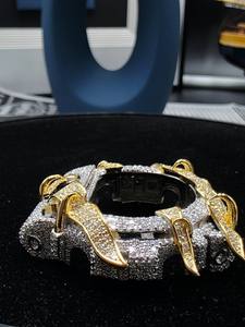 Full Pave Moissanite Diamond Iced <b>Watch</b> <b>Case</b> Custom Fit <b>Watch</b> Housing Luxury Hip Hop Fashion Bling Style Premium Accessory - Product Image 4