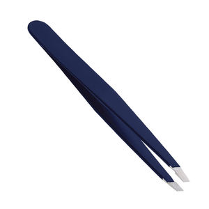 Pinzas de Precisión Ecológicas de Acero Inoxidable para Pestañas, Punta Serrada, Color Azul, 10 mm de Longitud, Herramienta de Calidad Profesional para Pestañas - Product Image 4