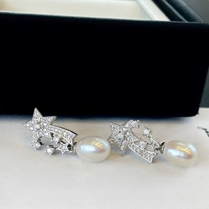 Pendientes de Hada Brillantes con Forma de Cometa y Meteorito para Mujer, Estrella Pentagonal con Incrustaciones de Circonita, Pendientes Colgantes de Moda de una Sola Pieza, Personalidad - Product Image 3