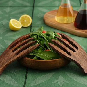 Handmade Wooden <b>Salad</b> Mixing Hands for Food Serving Eco Friendly Wooden <b>Salad</b> Mixer for Modern Homes - Product Image 1
