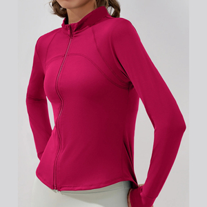 <b>Yoga</b> <b>Jacket</b> For Women's Long Sleeve Front Zipper Pocket Top Breathable Lightweight <b>Yoga</b> <b>Jacket</b> Outdoor Sports Fitness-plus Size - Product Image 3