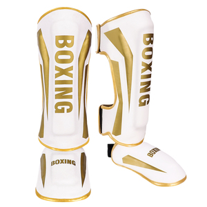Protector de Espinilla y Empeine Personalizado para MMA, Boxeo y Muay Thai, Diseño Clásico, Protección Elástica de PU, Almohadillas de Compresión para Entrenamiento - Product Image 4