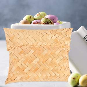 MEILLEUR PRIX Blue Lotus 2025 Panier Cadeau Sac Panier Naturel Durable pour Cadeaux et Souvenirs Faits à la Main - Product Image 2