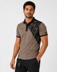Chemise décontractée à manches courtes pour homme F2 WIN avec poche, séchage rapide, motif uni, tissu tricoté respirant, personnalisable - Product Image 2