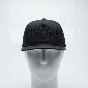 Gorra Trucker Negra para Hombre, con Logotipo Bordado Estilo Urbano, Malla Trasera, Cierre a Presión, Gorra de Béisbol Personalizada - Product Image 3