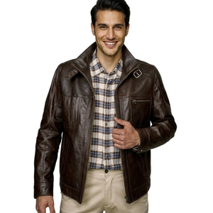 Design Your Own Logo <b>Men</b> <b>Leather</b> Winter <b>Jacket</b> in Wholesale Price Fully Customized <b>Men</b> <b>Leather</b> <b>jacket</b> for <b>men</b> - Product Image 6