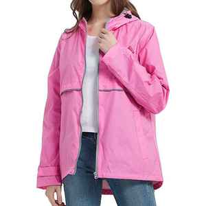 Custom Eco Friendly Anti Bacterial Regular <b>Size</b> Lightweight Quick Dry Breathable Polyester Nylon <b>Rain</b> <b>Jacket</b> For Unisex - Product Image 1