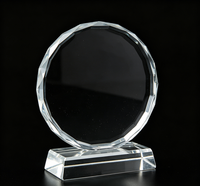 Trophées et récompenses promotionnels personnalisés en verre cristal, impression couleur, artisanat manuel, logo sur mesure, vente en gros, les plus vendus