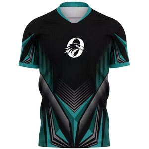 เสื้อฟุตบอลแขนสั้นสีดำและสีเขียวอมฟ้า ดีไซน์โดดเด่น ระบายอากาศได้ดี เหมาะสำหรับการฝึกซ้อมและการแข่งขัน - Product Image 1