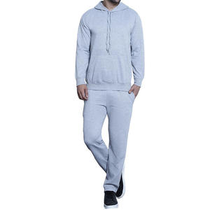 Front Zipper Cotton Fleece Jogger Suit Breathable Casual Long Sleeve Activewear Hooded Tracksuit <b>Set</b> - Product Image 3