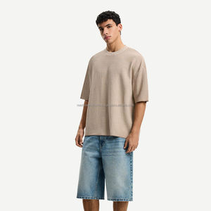 Camiseta de algodón de fitness de talla grande multicolor de alta calidad-ropa de calle unisex de longitud larga personalizable - Product Image 6