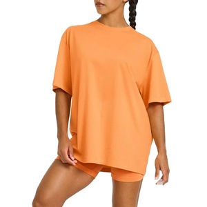 T-shirts d'entraînement respirants pour femmes, vente en gros B2B, impression personnalisée, séchage rapide, été, OEM, chemises à manches courtes vierges pour femmes - Product Image 1