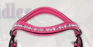 Brida Anatómica de Cuero de Diseño Ecuestre Premium con Cristales DD Leather Arena - Product Image 2