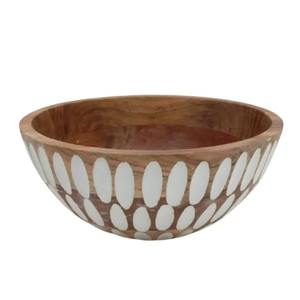 Tazón para Servir Acacia Wave para Frutas o Ensaladas, Juego de Vajilla, Plato de Madera, Contenedor de Alimentos, Tazones y Platos de Madera para Comida - Product Image 3