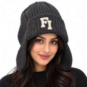 High Quality Ear Cover Knit Beanies Women's Cuffed <b>Winter</b> <b>Cap</b> Custom Logo Thick Ribbed Warm Hats Wholesale B2B Supplier USA - Product Image 1