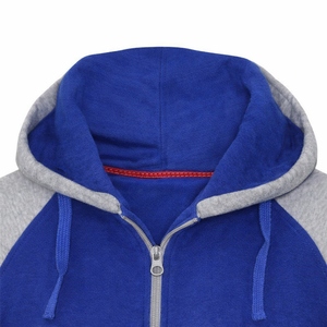 Sudadera con capucha y cremallera lateral de diseño moderno y elegante para hombre y mujer, estilo urbano, de felpa súper suave y gruesa, con cremallera y tejido grueso tipo Terry. - Product Image 5