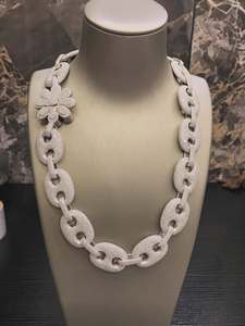 Proveedor Indio de Collares de Cadena Cubana con Moissanita, Unisex, Estilo Hiphop, Chapado en Oro Rosa y Rodio, Plata 925, para Compromiso, Boda o Uso Diario - Product Image 3