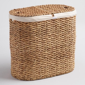 Wholesale Handmade <b>Large</b> Water Hyacinth <b>Basket</b> Eco-friendly Lightweight Durable Storage Decorative for Kitchen and Retail - Product Image 6