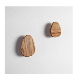 Wall Mounted <b>Rustic</b> Wood Hat Hooks For Bathroom Towel Hanger Hook Modern Designer Wood Hook And Rack - Product Image 1