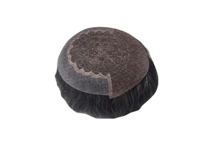Q6 Model 100% Human Hair Lace Front <b>Wig</b> for <b>Men</b> Remy Indian Hair Customized Color Middle/Center Design Taz Hair BD - Product Image 6