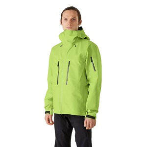 Men Hooded Waterproof <b>Ski</b> <b>Jacket</b> <b>Green</b> Synthetic Insulation Gore-Tex Zipper Closure Windproof Breathable Outerwear - Product Image 2