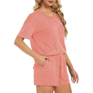 Custom Women's Short Set Sage Green Crop Top Shorts Set <b>Elastic</b> Hem Casual Loungewear Summer Velvet Breathable 2 Piece Set - Product Image 1