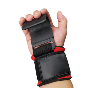 Nayab Industries Gym Wrist Hooks Neoprene Padding <b>Adjustable</b> <b>Strap</b> Hook Loop Closure Comprehensive Protection for Heavy Lifting - Product Image 2