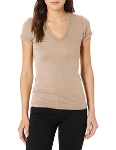 Camiseta manga corta cuello pico para mujer - Product Image 4