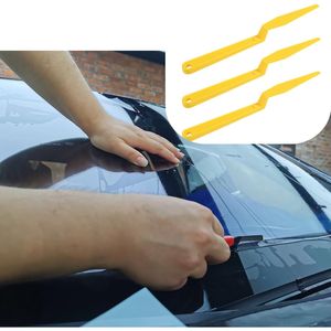 Juego de 6 Espátulas Amarillas para Tintado de Ventanas, con Mango Largo, Flexibles y Resistentes, con Punta Plana para Aplicación de Tintado en Ventanas de Automóviles - Product Image 3