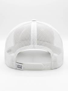 Gorra Trucker Unisex de 6 Paneles de Malla, Blanca Sólida, Ajustable con Cierre a Presión, Transpirable, Casual, para Primavera/Verano - Product Image 2