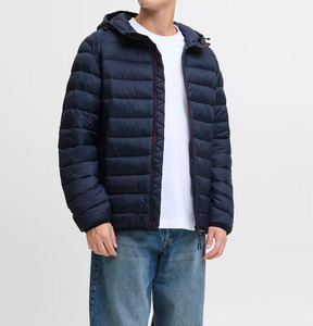 Blouson d'hiver en laine matelassé très vendu pour homme, nouveau modèle confortable et chaud avec rembourrage en coton, fermeture éclair, capuche, taille 5XL, motif respirant en polyester teint - Product Image 4