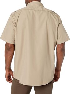 Camisa de Hombre de Algodón Twill, Estilo Safari, Cierre de Botón, Manga Larga, Informal, para Trabajo al Aire Libre, Tela Resistente, Personalizable OEM ODM - Product Image 5