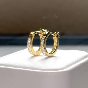 Fashionable Moissanite Diamond <b>Earrings</b> Gold Plated <b>Stud</b> <b>Earrings</b> for Women Jewelry Available in Bulk Quantity Price - Product Image 4