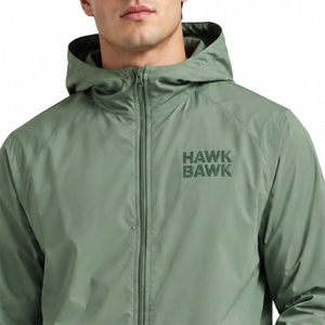 Men Hooded Windbreaker <b>Jacket</b> Premium <b>Waterproof</b> Windproof Lightweight Comfortable Durable Elastic Cuffs For Comfortable Fit - Product Image 4