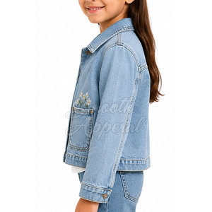 Veste en jean en coton pour enfants, mode hiver, pour garçons et filles, design élégant, respirante, légère, pour l'école, les activités de plein air et les tenues décontractées - Product Image 5