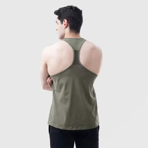 Débardeur décontracté pour hommes, vêtements de sport pour la musculation et le fitness, tissu 100% coton, OEM, été, débardeur pour hommes de haute qualité - Product Image 3