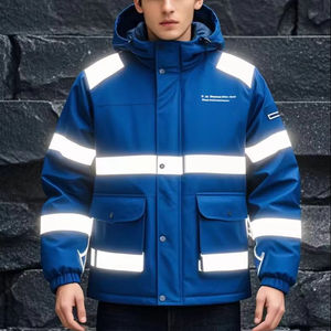 Chaqueta Acolchada Inteligente para Hombre con Calefacción, Cuello Alto, Impermeable, Transpirable, de Secado Rápido, Cierre de Cremallera, Reflectante, para Trabajo en Invierno - Product Image 1