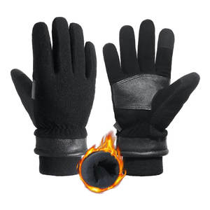 Gants de ski en cuir imperméables et isolés pour sports d'hiver unisexes, snowboard, fermeture à boucle complète - Product Image 4