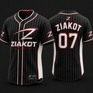 Camiseta de Béisbol Auténtica Negra, Rosa y Blanca de Alta Calidad al por Mayor, Personalizada, de Fabricante Pakistaní - Product Image 4