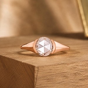 Wholesale DEF Color VSVVS Clarity Round Rose Cut Lab Grown Diamond 10K 14K 18K Solid Gold IGI Certified Solitaire <b>Ring</b> <b>Fine</b> <b>Ring</b> - Product Image 3