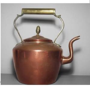 Juego de Tetera y Hervidor con Acabado de Cobre para Suministros de Hotel y Hogar, Juego de Servicio de Té y Café, Accesorios de Decoración de Mesa - Product Image 6