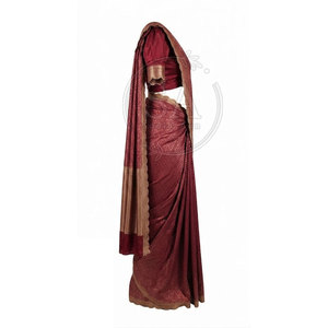 Magnifique Saree pour Femmes, Vêtement Traditionnel Élégant Drapé, Tenue Ethnique Brodée, Mode pour Mariage, Festival, Soirée - Product Image 3
