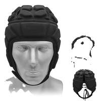 Casque de boxe en EVA rembourré, design rouge et blanc, fermeture auto-agrippante, unisexe adulte, visière transparente, pour sports rapides
